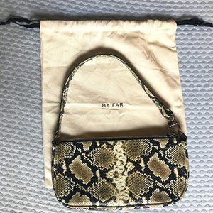 By Far Rachel Leather Snakeprint Bag NWOT